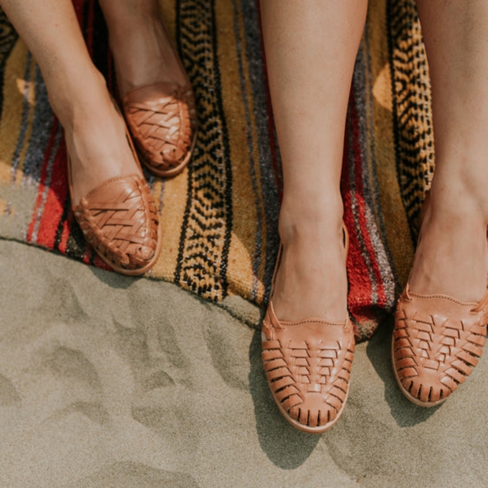 Women's Tan Leather Sandals